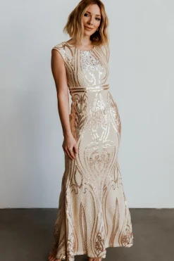 Cheap Alessia Sequin Gown | embellished + sequined