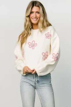 Store Annie Flower Knit Sweater | sweaters