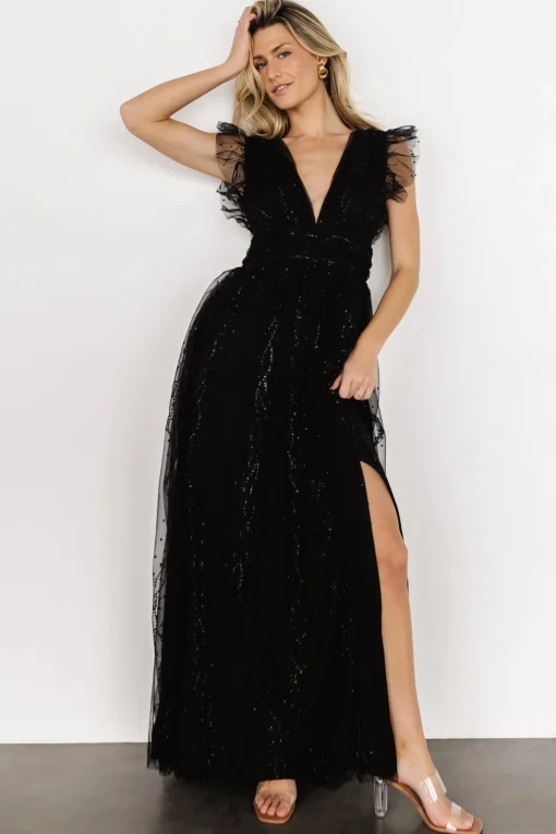Store Annika Sequin Mesh Maxi Dress | tulle styles