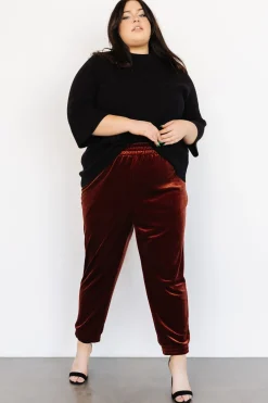 Hot Archie Velvet Jogger Pants | pants