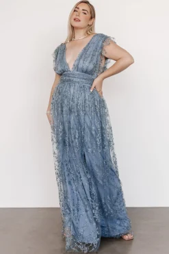 New Arlene Shimmer Gown | embellished + sequined