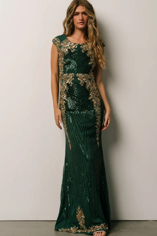 Cheap Azura Sequin Gown | embellished + sequined