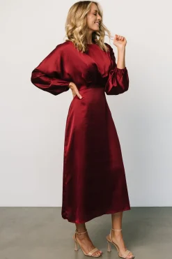 Fashion Balta Satin Midi Dress | BEST SELLERS