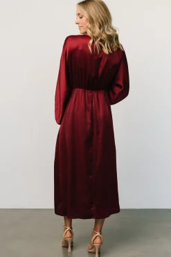 Fashion Balta Satin Midi Dress | BEST SELLERS