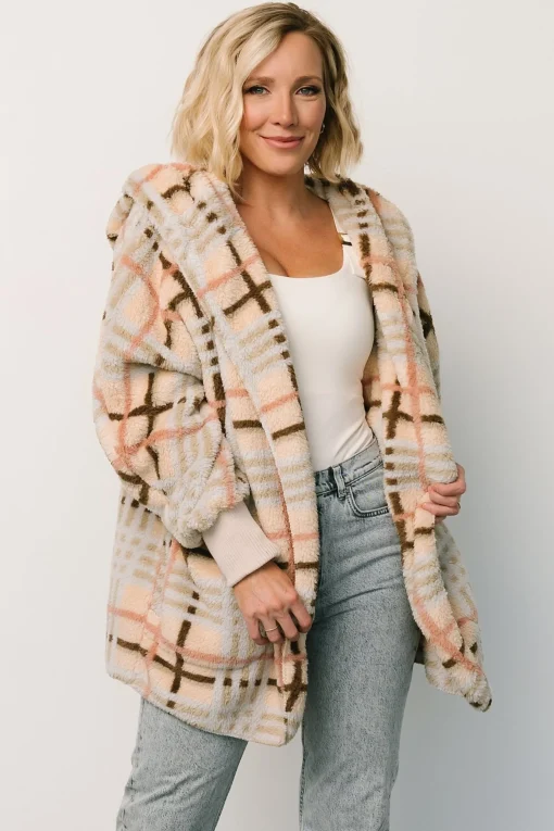 Sale Brody Plaid Teddy Jacket | outerwear