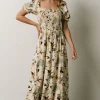 Cheap Capri Smocked Maxi Dress | WINTER ESSENTIALS