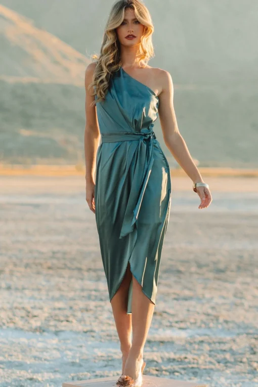 Best Celia One Shoulder Midi Dress | BEST SELLERS