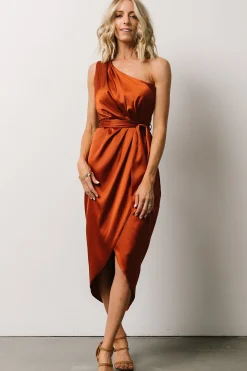 Outlet Celia One Shoulder Midi Dress | BEST SELLERS