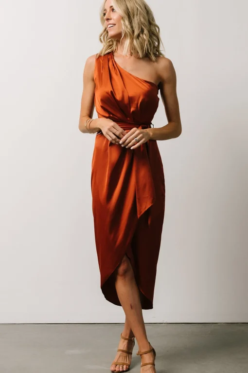 Outlet Celia One Shoulder Midi Dress | BEST SELLERS