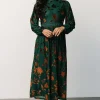 Best Christine Velvet Embossed Midi Dress | midi dresses | WEDDING SUITE