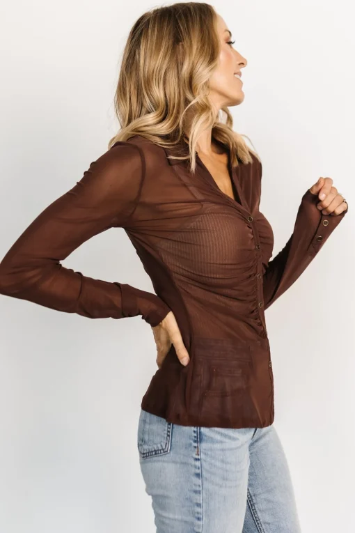 Cheap Dax Mesh Top | blouses + shirts