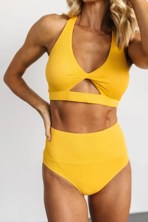 Best Sale Del Mar Ribbed Bikini Top | bikini