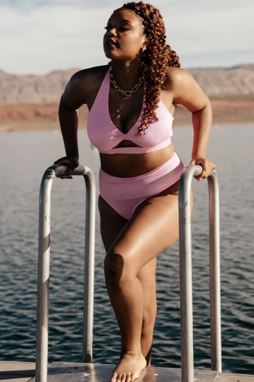 Hot Del Mar Ribbed Bikini Top | bikini