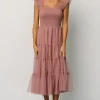 Cheap Emma Smocked Tulle Dress | DRESSES | midi dresses