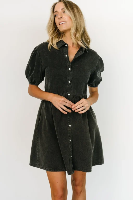 Cheap Fontana Puff Sleeve Short Dress | short dresses | EXTENDED SIZING