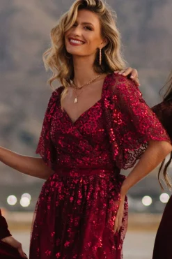 Discount Genevieve Glitter Maxi Dress | SALE