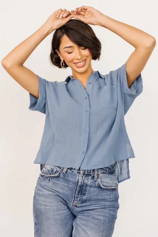 Flash Sale Hammond Short Sleeve Top | blouses + shirts