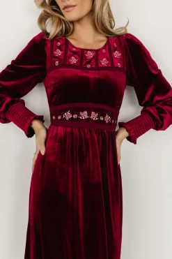 Cheap Ingrid Velvet Maxi Dress | COMING SOON