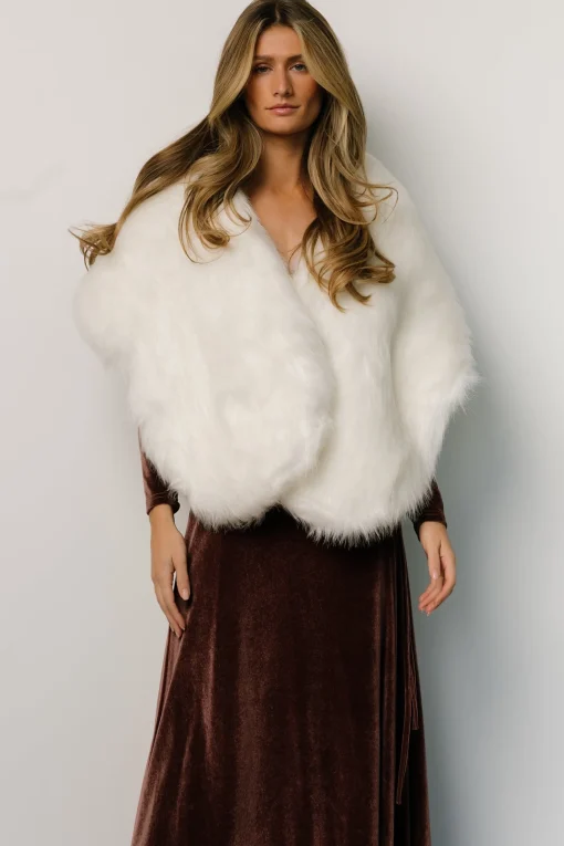 Best Sale Jovie Faux Fur Shawl | shawls | COMING SOON