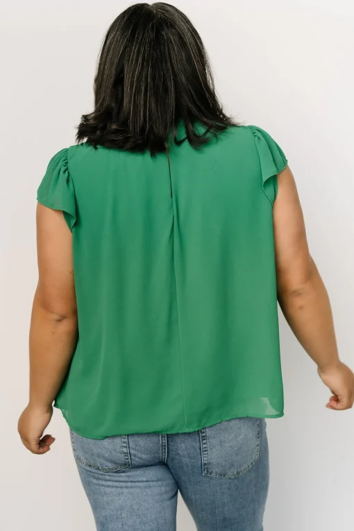 Cheap Leah Mock Neck Top | blouses + shirts