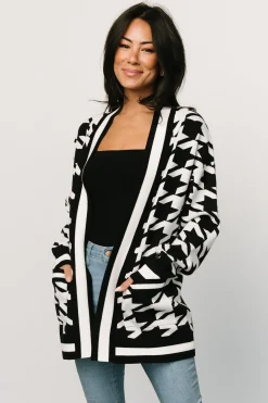 Hot Leroy Houndstooth Cardigan | COMING SOON