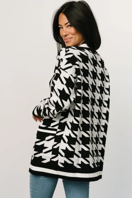 Hot Leroy Houndstooth Cardigan | COMING SOON