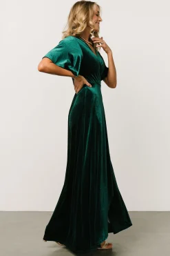 Shop Maella Velvet Wrap Dress | SALE