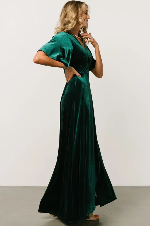 Shop Maella Velvet Wrap Dress | SALE
