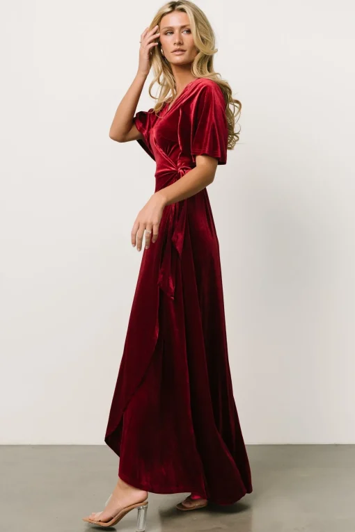 Flash Sale Maella Velvet Wrap Dress | SALE