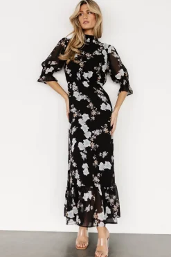 New Marie Mock Neck Maxi Dress | WEDDING SUITE | wedding guest