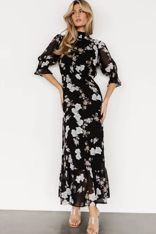 New Marie Mock Neck Maxi Dress | WEDDING SUITE | wedding guest