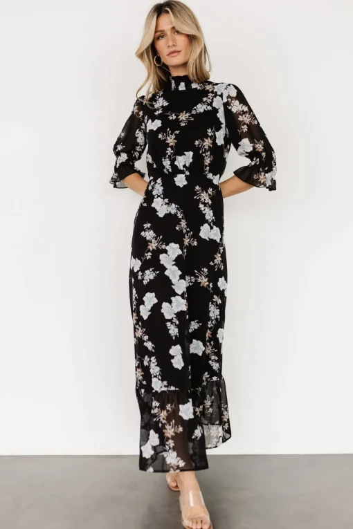 New Marie Mock Neck Maxi Dress | WEDDING SUITE | wedding guest