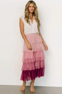 Cheap Marlene Tulle Ruffle Skirt | skirts