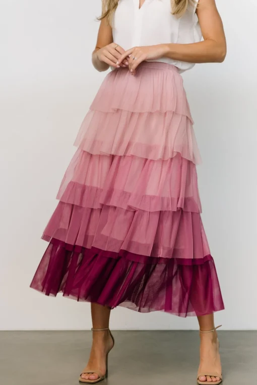 Cheap Marlene Tulle Ruffle Skirt | skirts