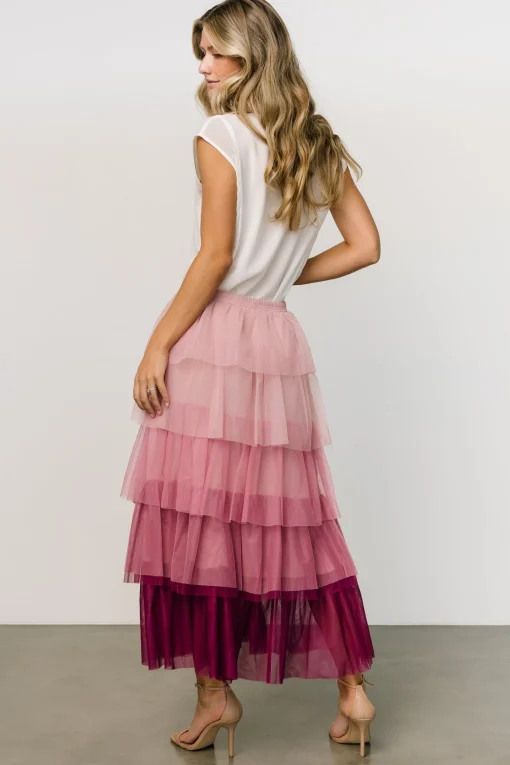 Cheap Marlene Tulle Ruffle Skirt | skirts