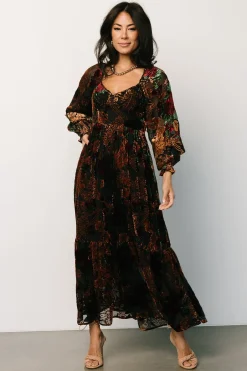 Best Marlow Velvet Embossed Dress | DRESSES | WEDDING SUITE