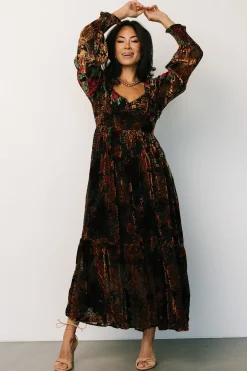Best Marlow Velvet Embossed Dress | DRESSES | WEDDING SUITE