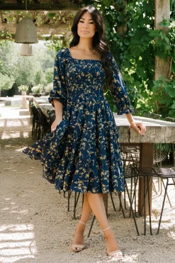 Store Marta Smocked Midi Dress | SALE