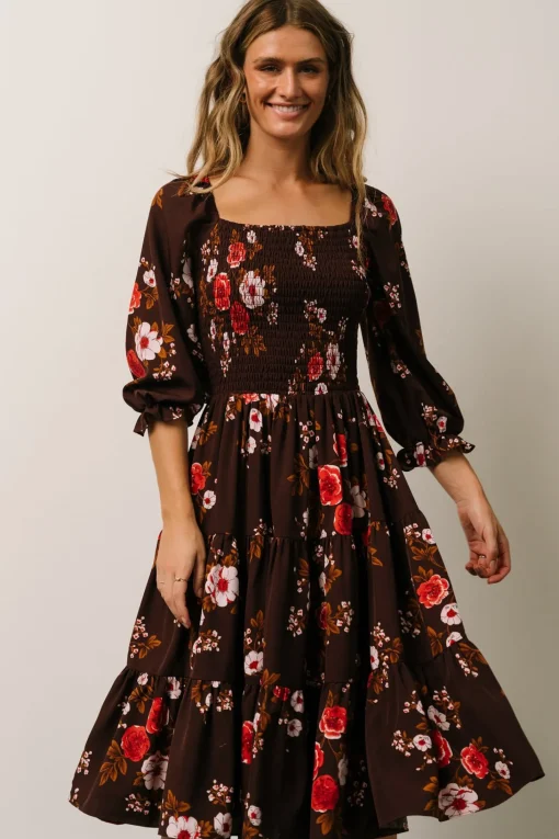 Fashion Marta Smocked Midi Dress | SALE