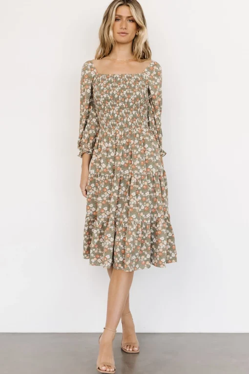 Best Marta Smocked Midi Dress | SALE