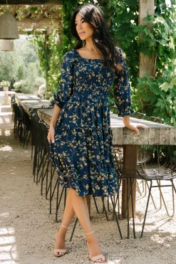 Store Marta Smocked Midi Dress | SALE