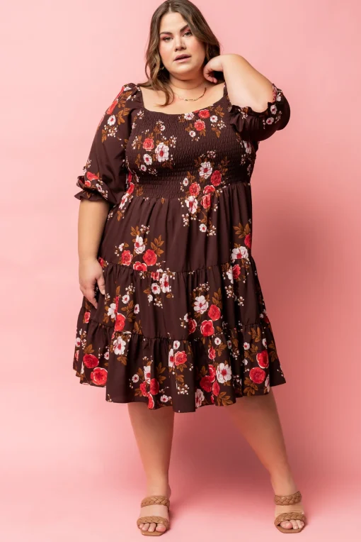 Fashion Marta Smocked Midi Dress | SALE