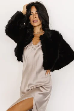 Clearance Maserati Crop Faux Fur Coat | outerwear