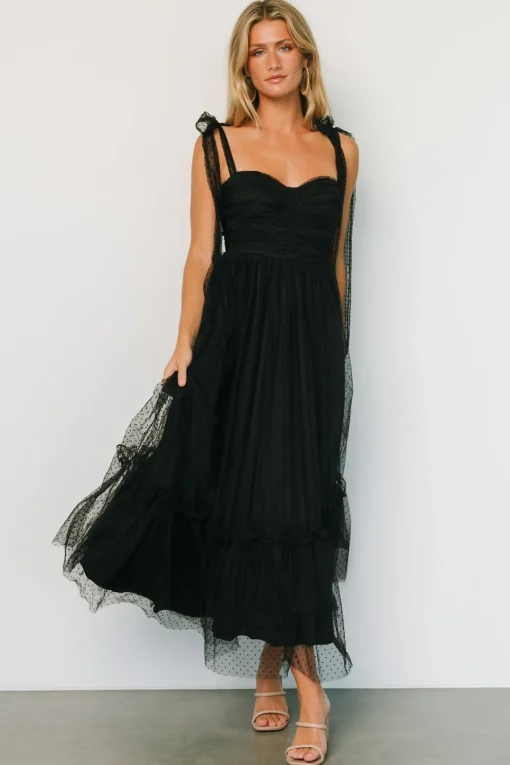 Sale Mavani Swiss Dot Tulle Maxi Dress | tulle styles