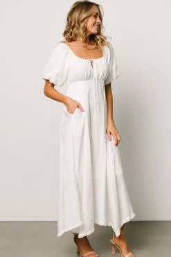 Shop Meredee Puff Sleeve Dress | midi dresses