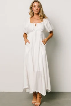 Shop Meredee Puff Sleeve Dress | midi dresses