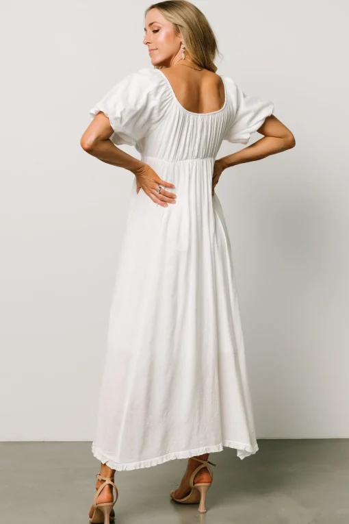 Shop Meredee Puff Sleeve Dress | midi dresses