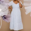 Best Sale Mildred Embroidered Midi Dress | SALE