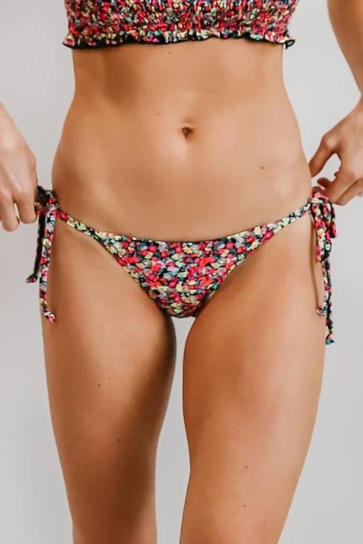 Discount Nikki Neon Floral Bikini Bottom bikini