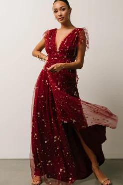 Online Nova Shimmer Maxi Dress | tulle styles